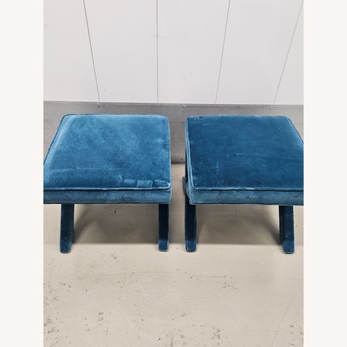 Used Jonathan Adler Green Velvet Stools for sale on AptDeco