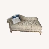 Schnadig Light Brown Fabric Chaise Lounge