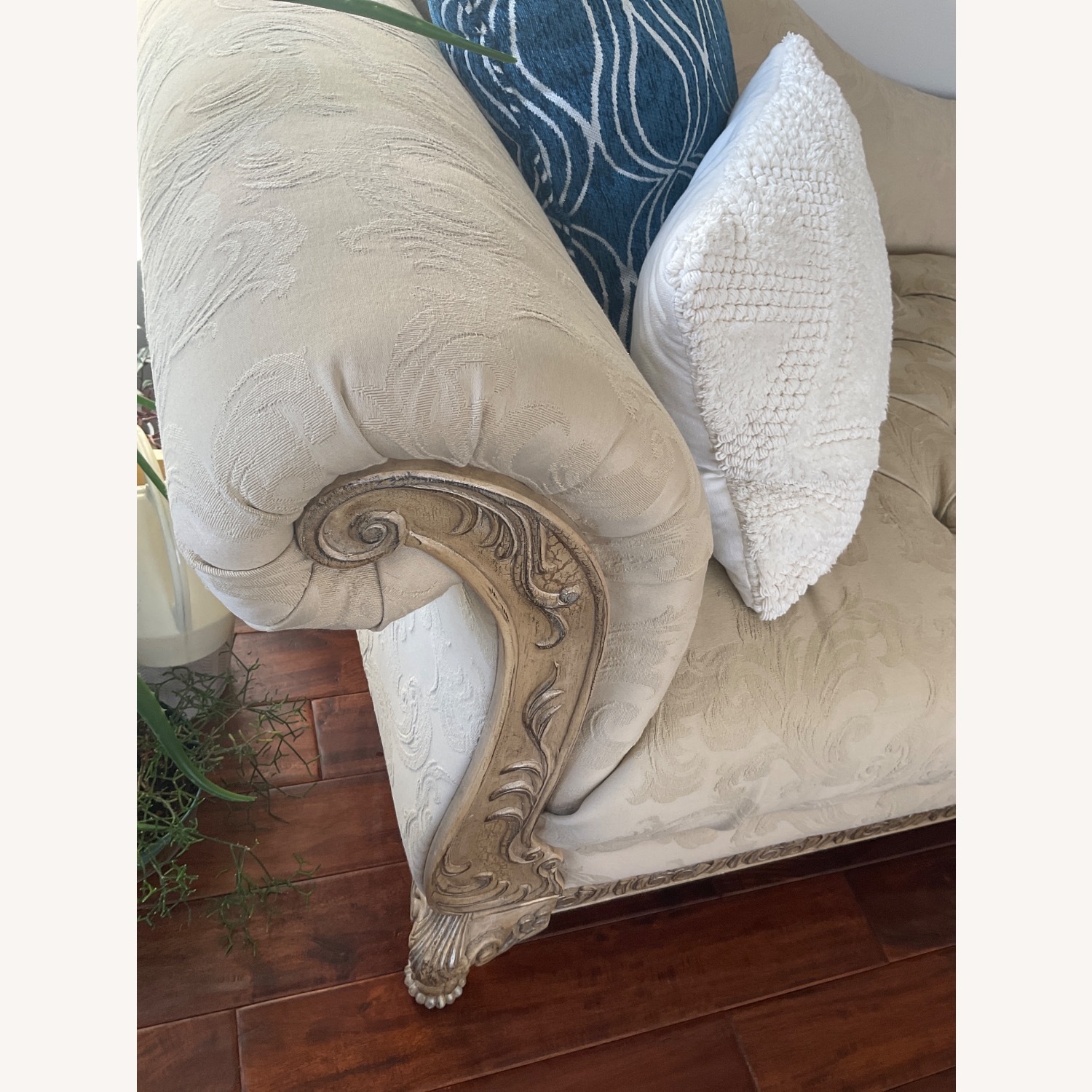 Schnadig Light Brown Fabric Chaise Lounge - image-3