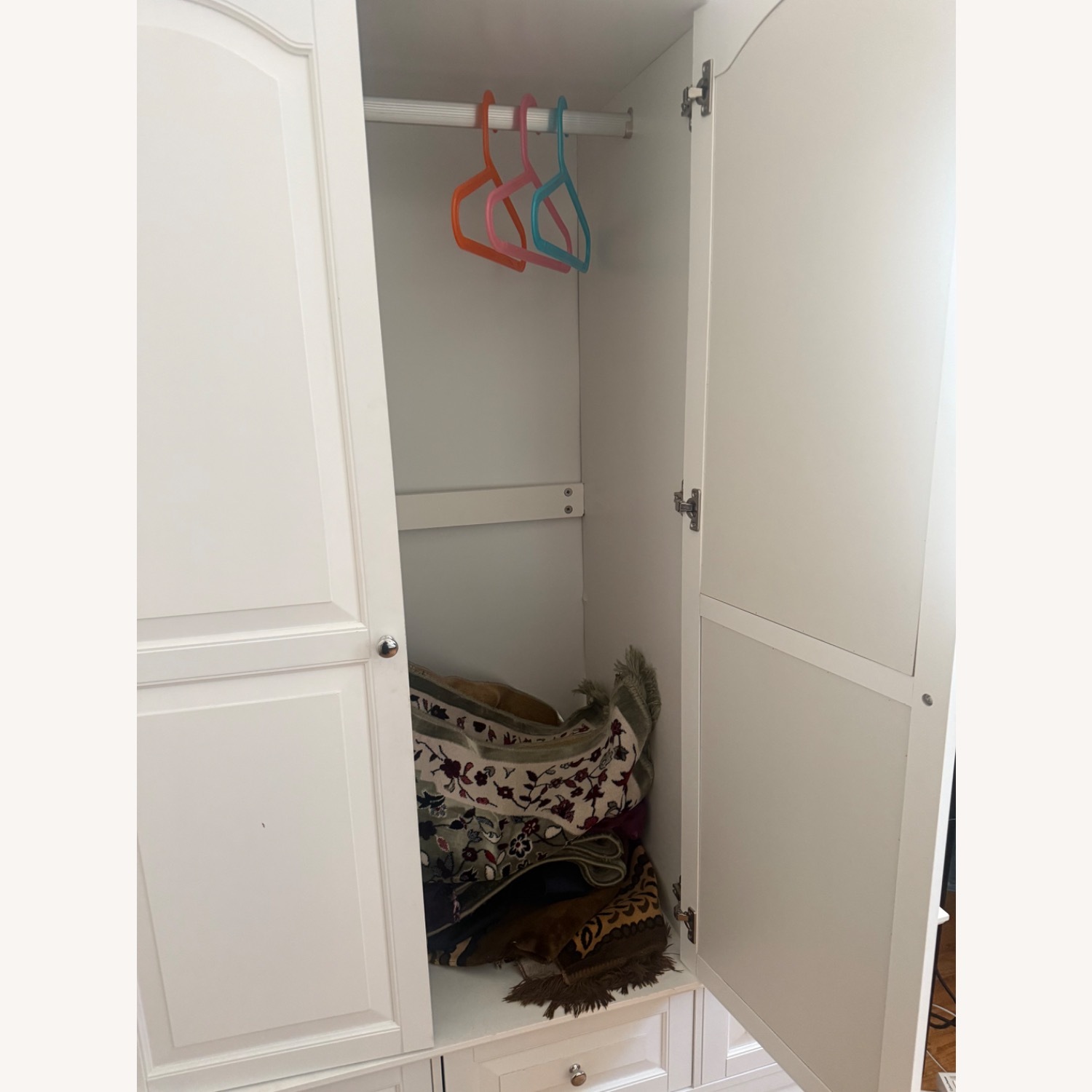 Aijahlon 3-Door 5-Drawer Wardrobe With Mirror - image-3