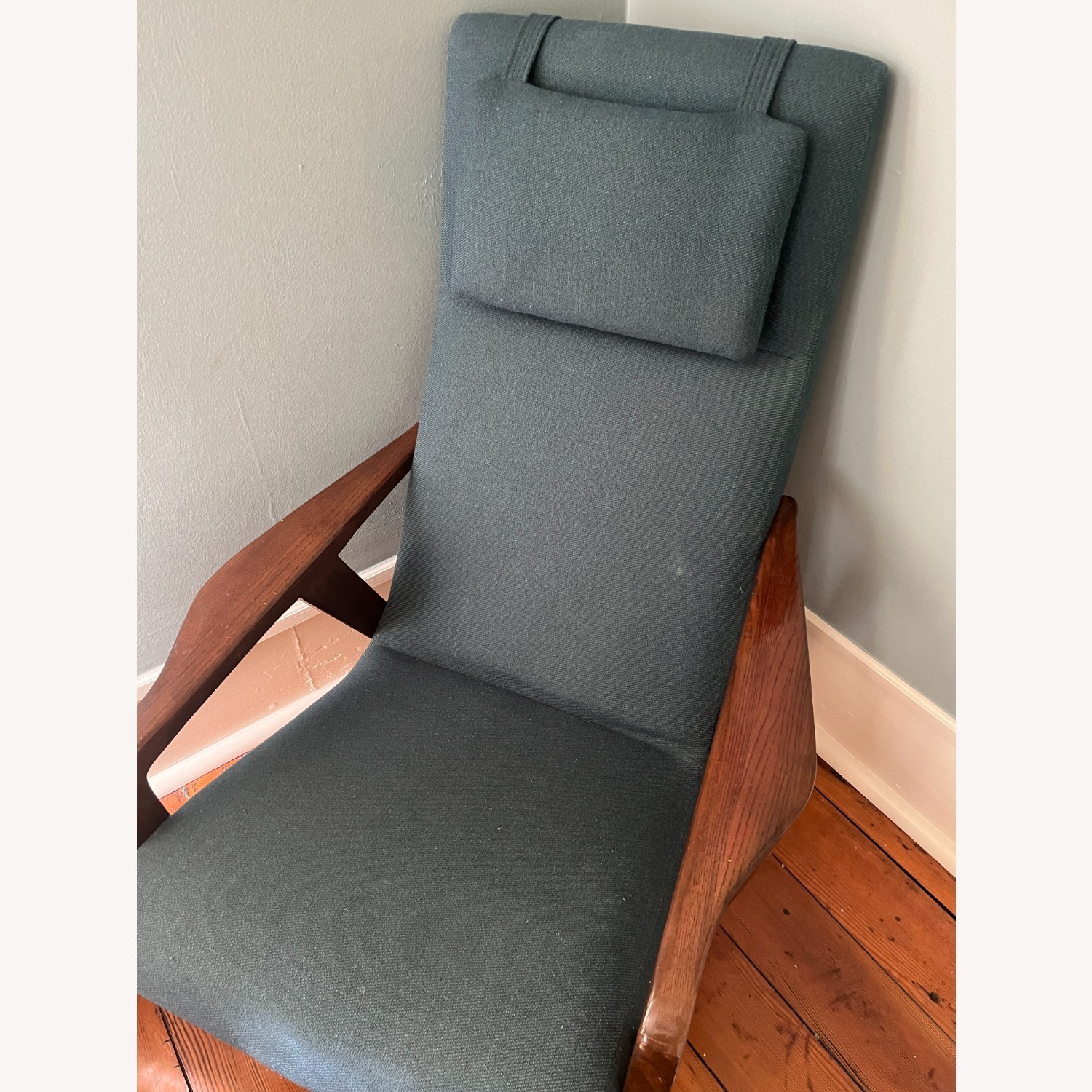 West Elm Contour Chair and Ottoman - image-3