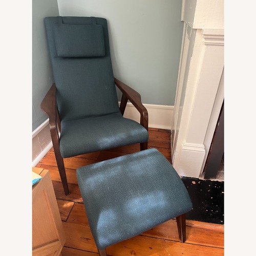 Used West Elm Contour Chair and Ottoman for sale on AptDeco