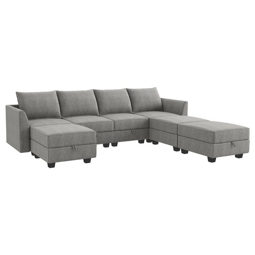 Used Wayfair Gray Sectional Sofa with Storage for sale on AptDeco