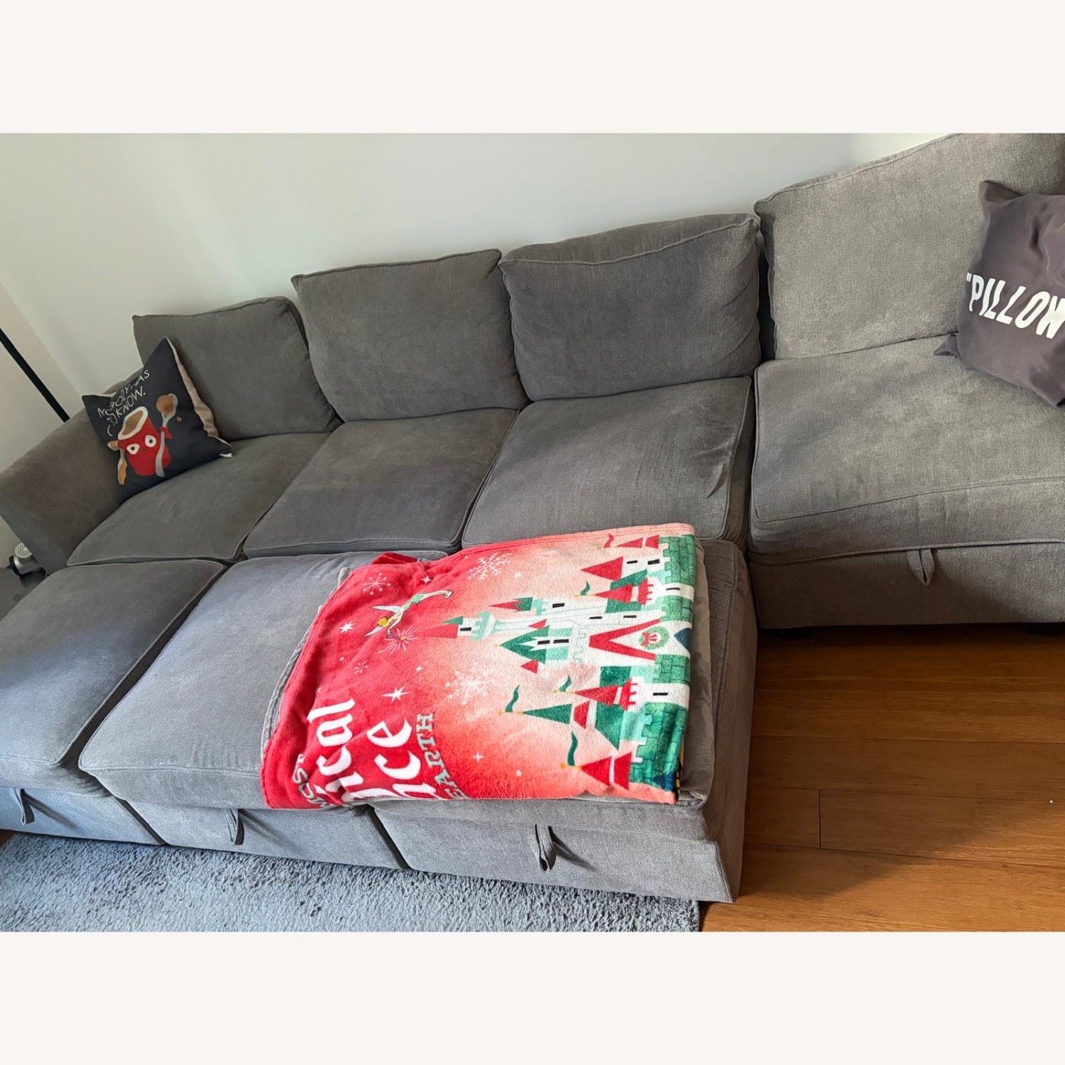 Wayfair Gray Sectional Sofa with Storage - image-3