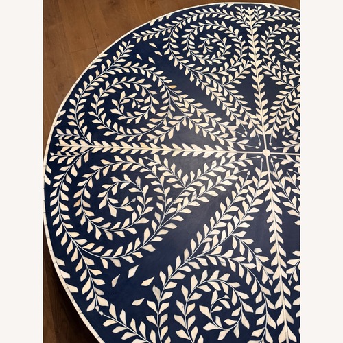Used Anthropologie Scroll Vine Inlay Coffee Table for sale on AptDeco