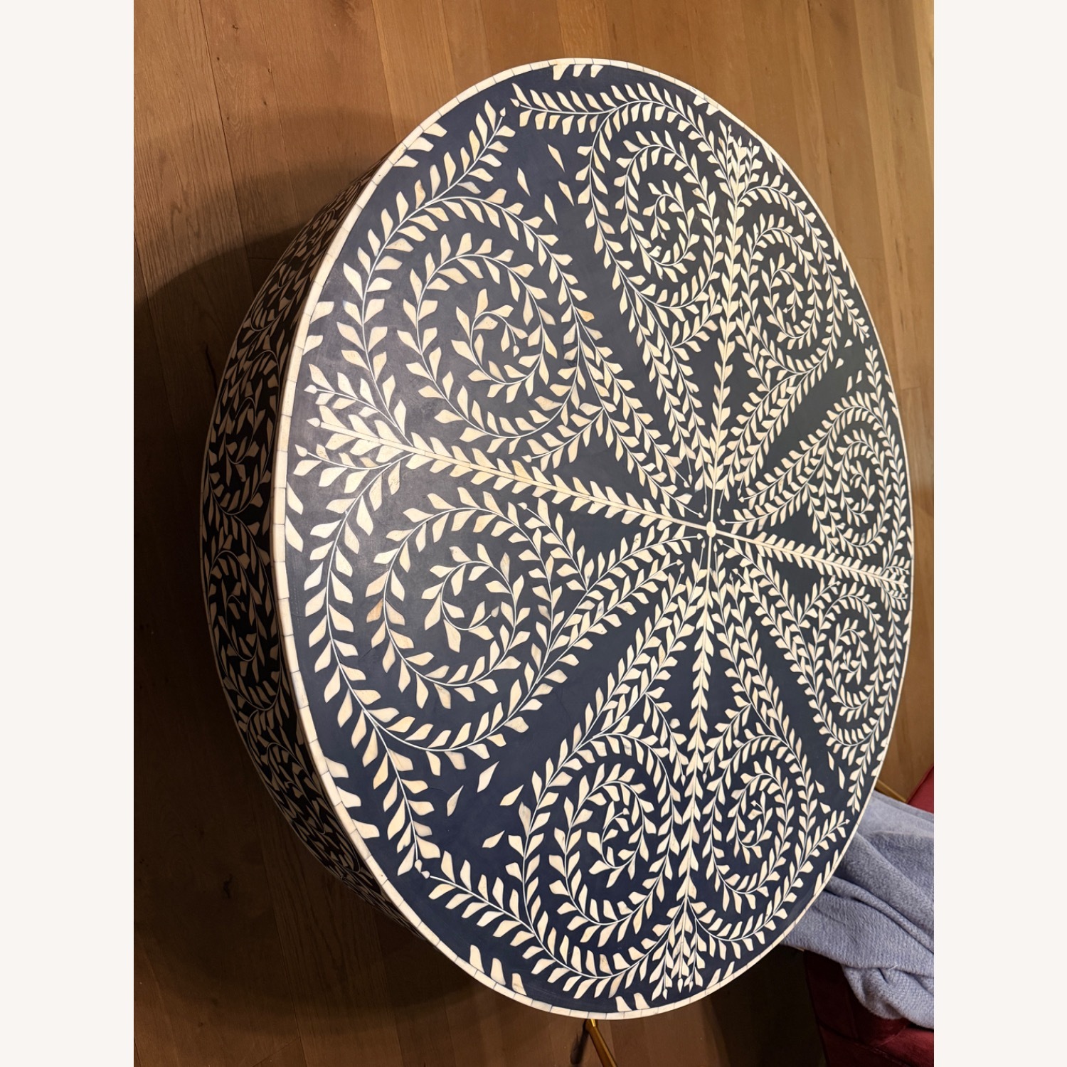 Anthropologie Scroll Vine Inlay Coffee Table - image-4