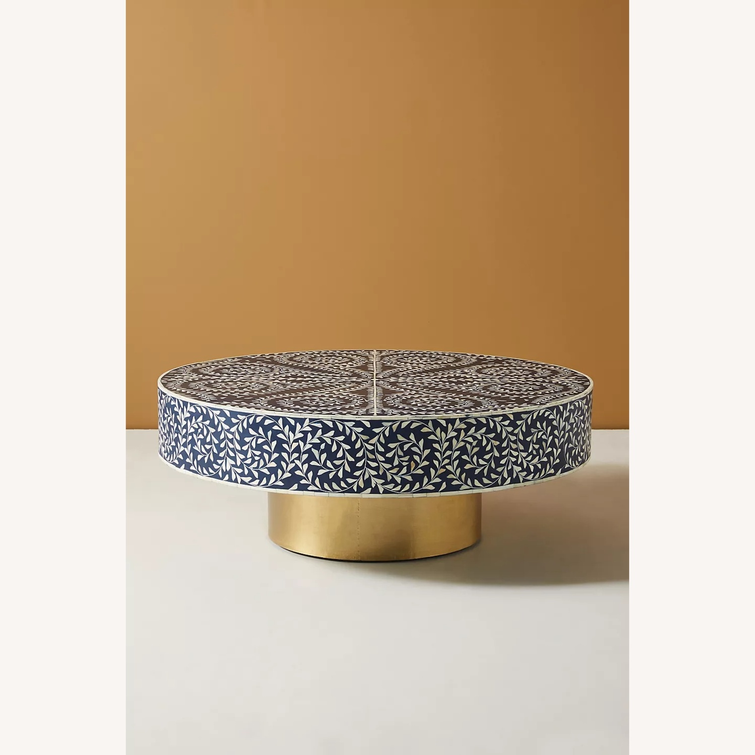 Anthropologie Scroll Vine Inlay Coffee Table - image-11