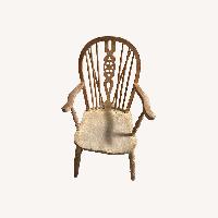 Vintage/Antique Finds White Wood Dining Chairs