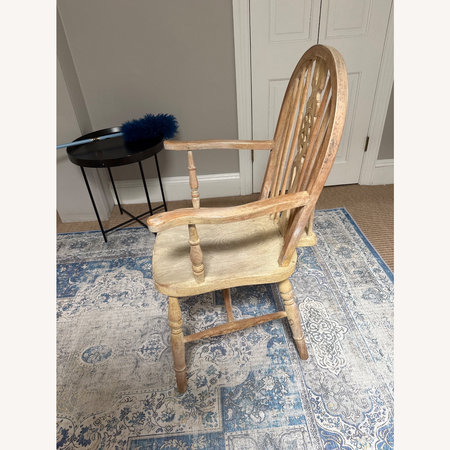 Vintage/Antique Finds White Wood Dining Chairs - image-2