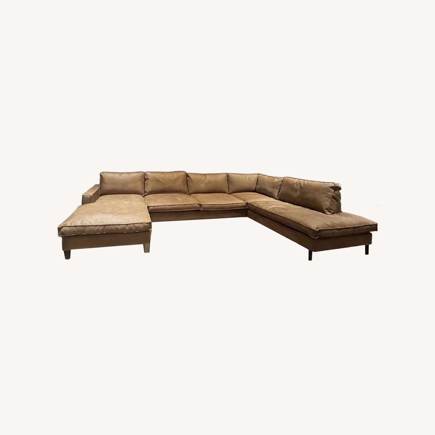 Leather Sofa - image-0