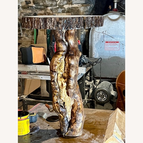 Used Natural Wood Side Table for sale on AptDeco