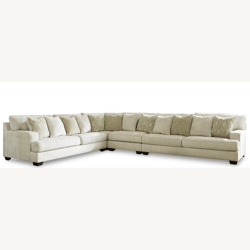 Used Rawcliffe Parchment 4 Piece Sectional for sale on AptDeco