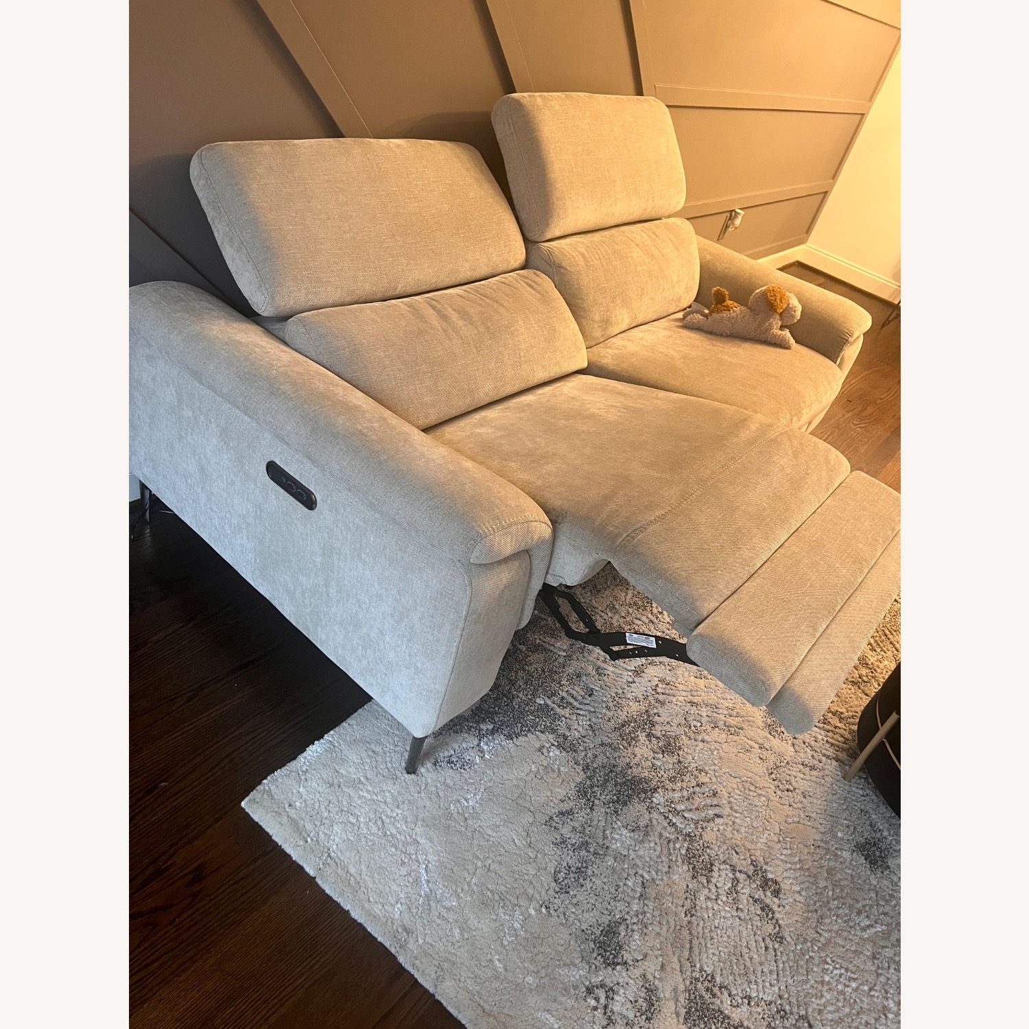 Weatherford Beige Power Reclining Sofa - image-4