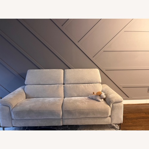Used Weatherford Beige Power Reclining Sofa for sale on AptDeco