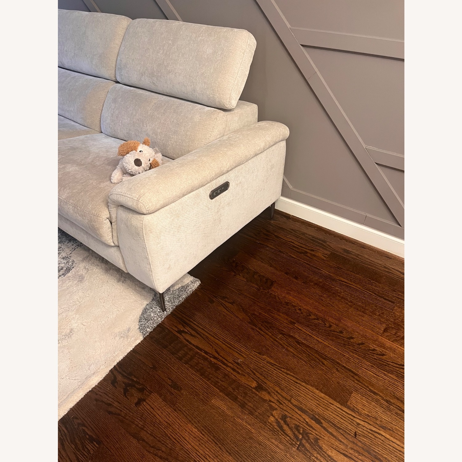 Weatherford Beige Power Reclining Sofa - image-3