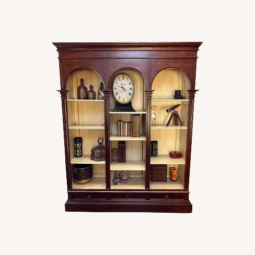 Used Dark Brown Wood Bookcase for sale on AptDeco