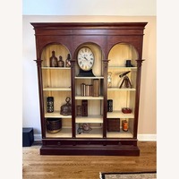 Dark Brown Wood Bookcase