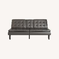 Dorel Home Products Black Faux Leather Futon