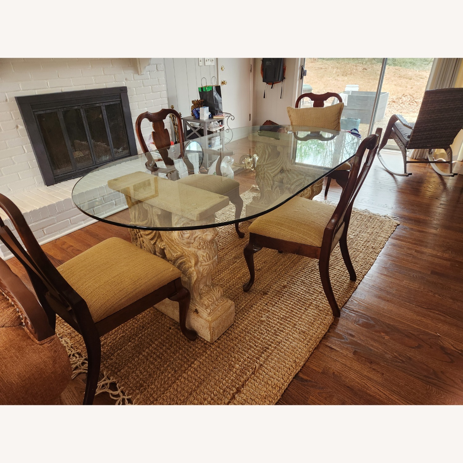 Light Gray Stone Dining Sets - image-3