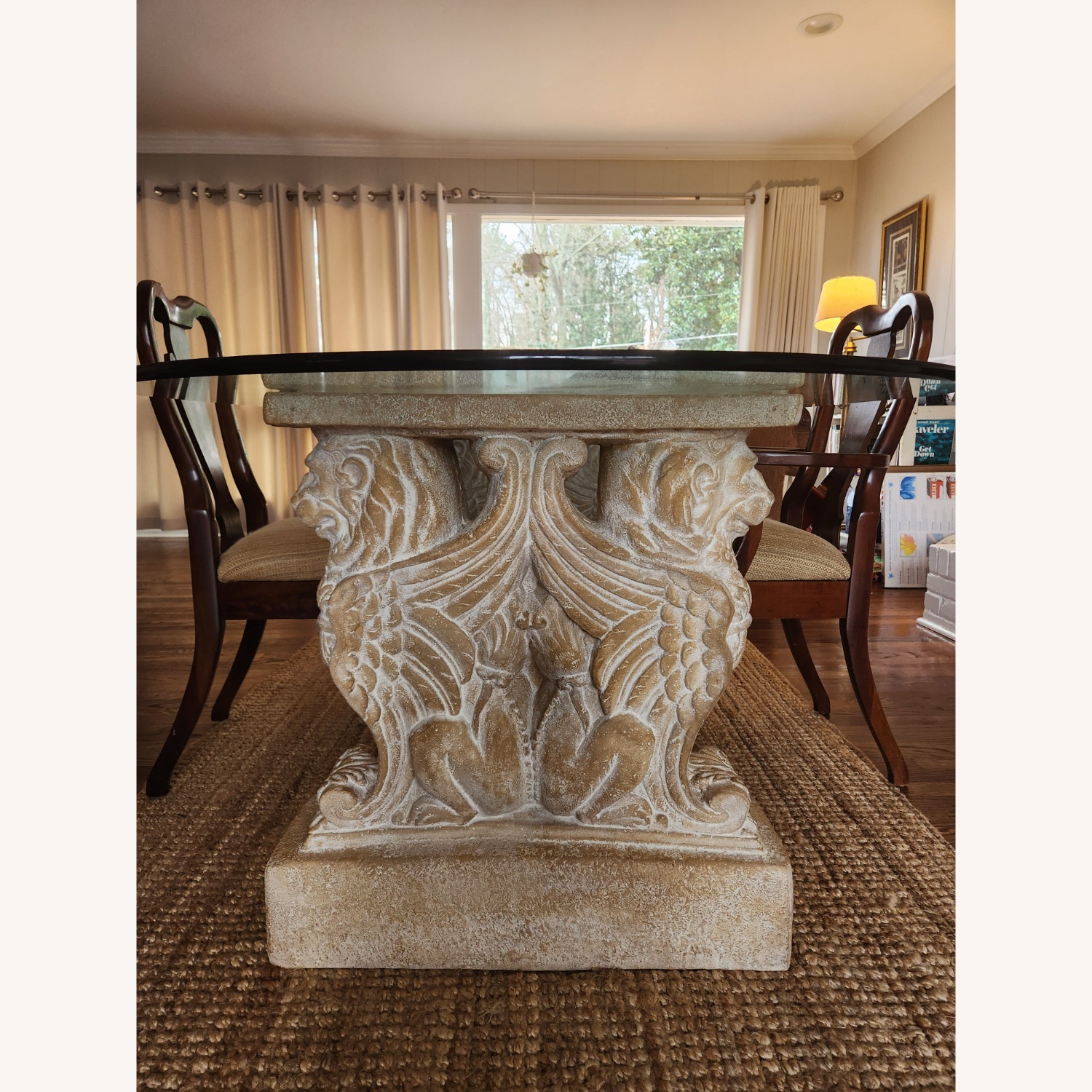 Light Gray Stone Dining Sets - image-1