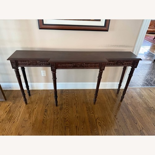 Used Solid Wood Carved Console Table for sale on AptDeco