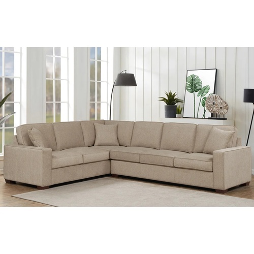 Used Costsco Light Gray Fabric 3+ Piece Sectional for sale on AptDeco
