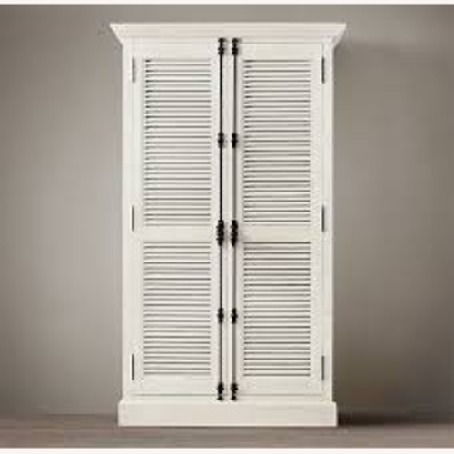 Used Restoration Hardware White Wood Armoire for sale on AptDeco