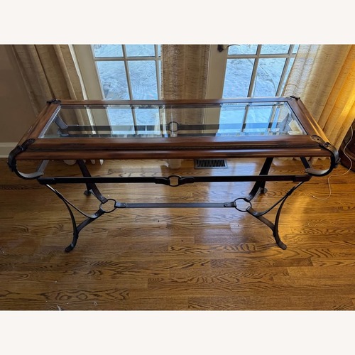 Used Vintage Adnet Hermes Style Equestrian Console for sale on AptDeco