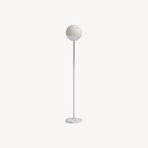 Used Mercury Row Silver Floor Lamp for sale on AptDeco