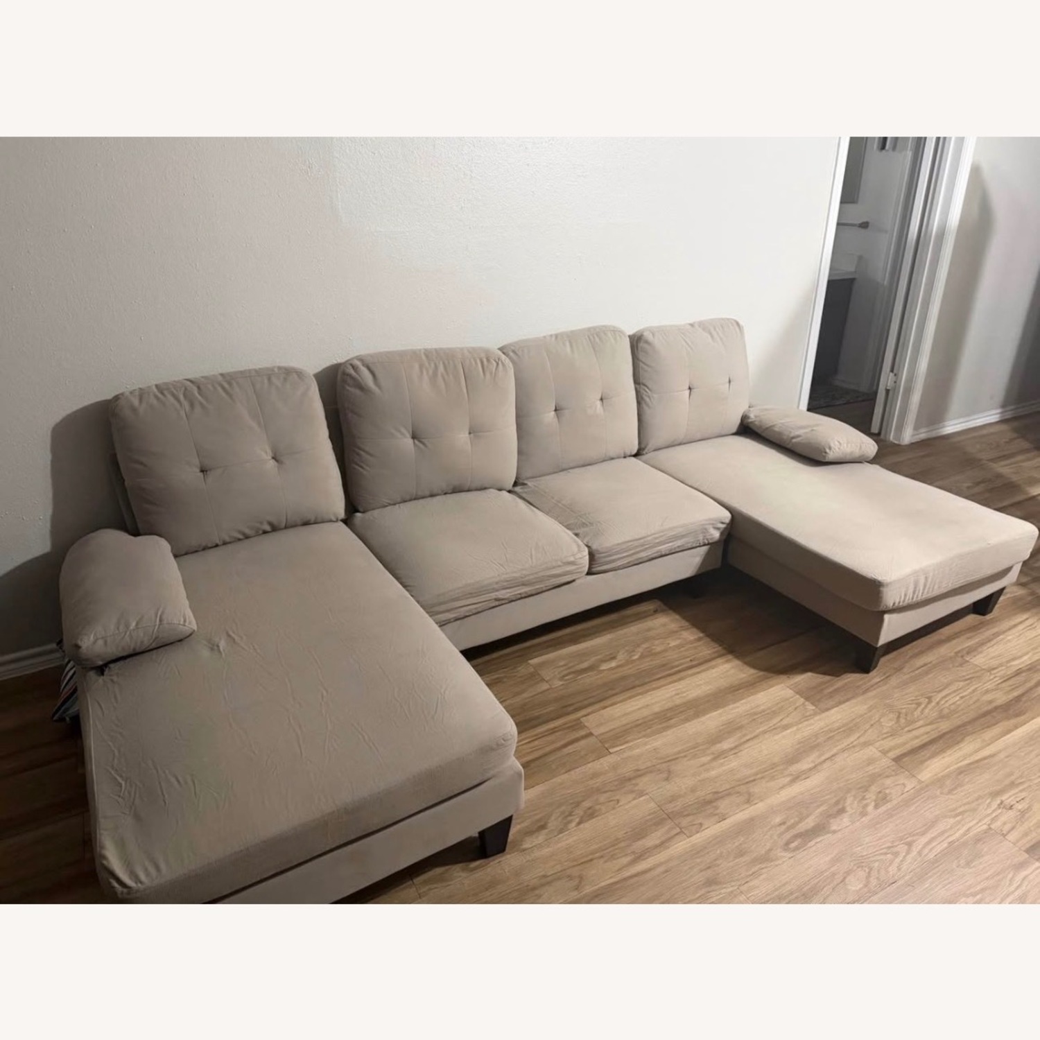 U Shaped Sectional Sofa ouch with Double Chaise - image-5