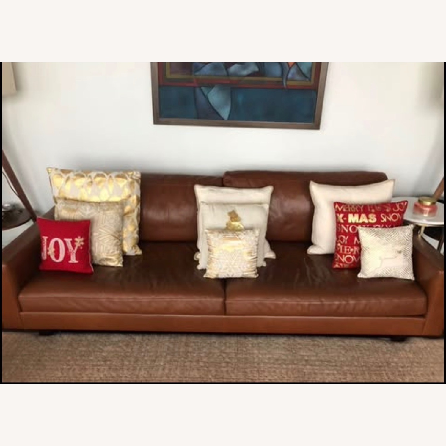 Room & Board Pierson Brown Leather Sofa - image-3