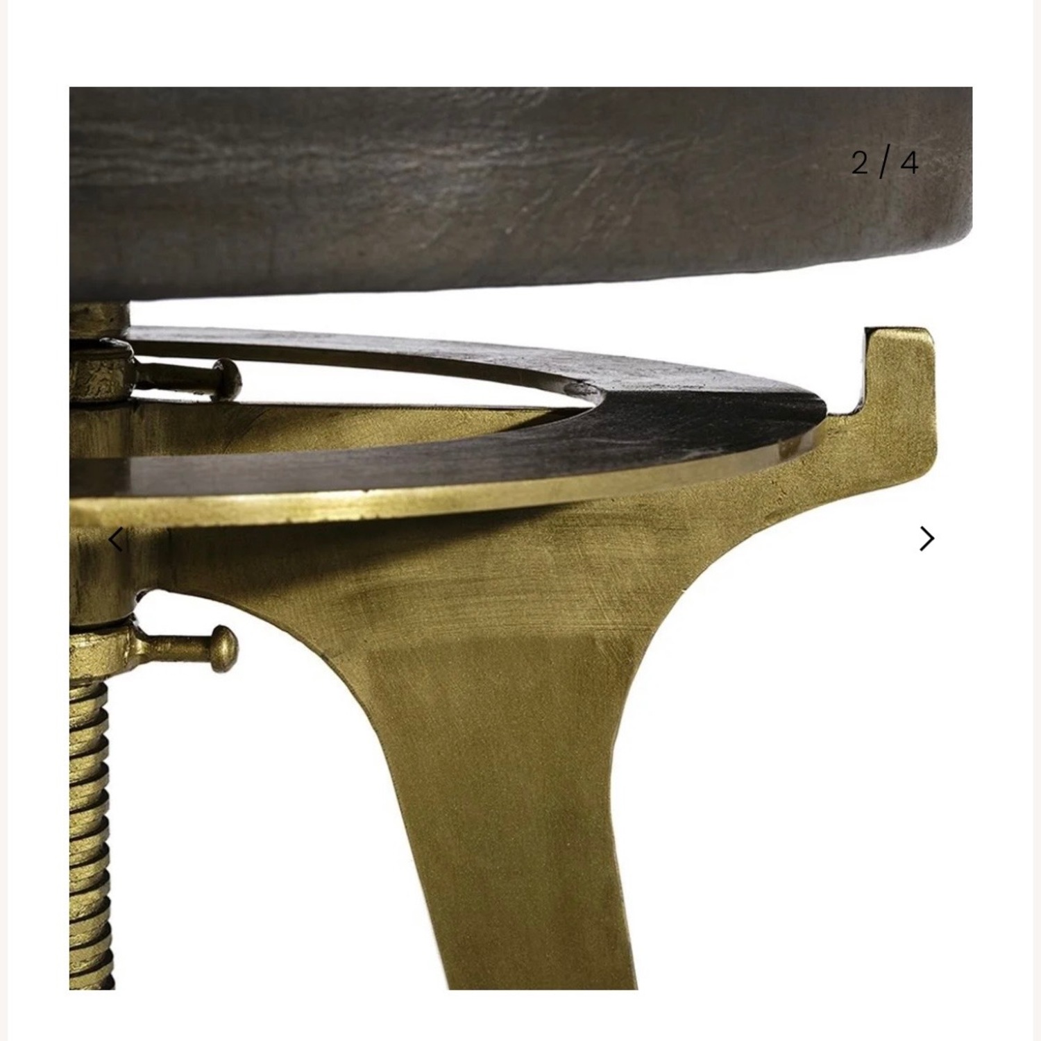 Luxury Industrial Chic Adjustable Stools - image-3