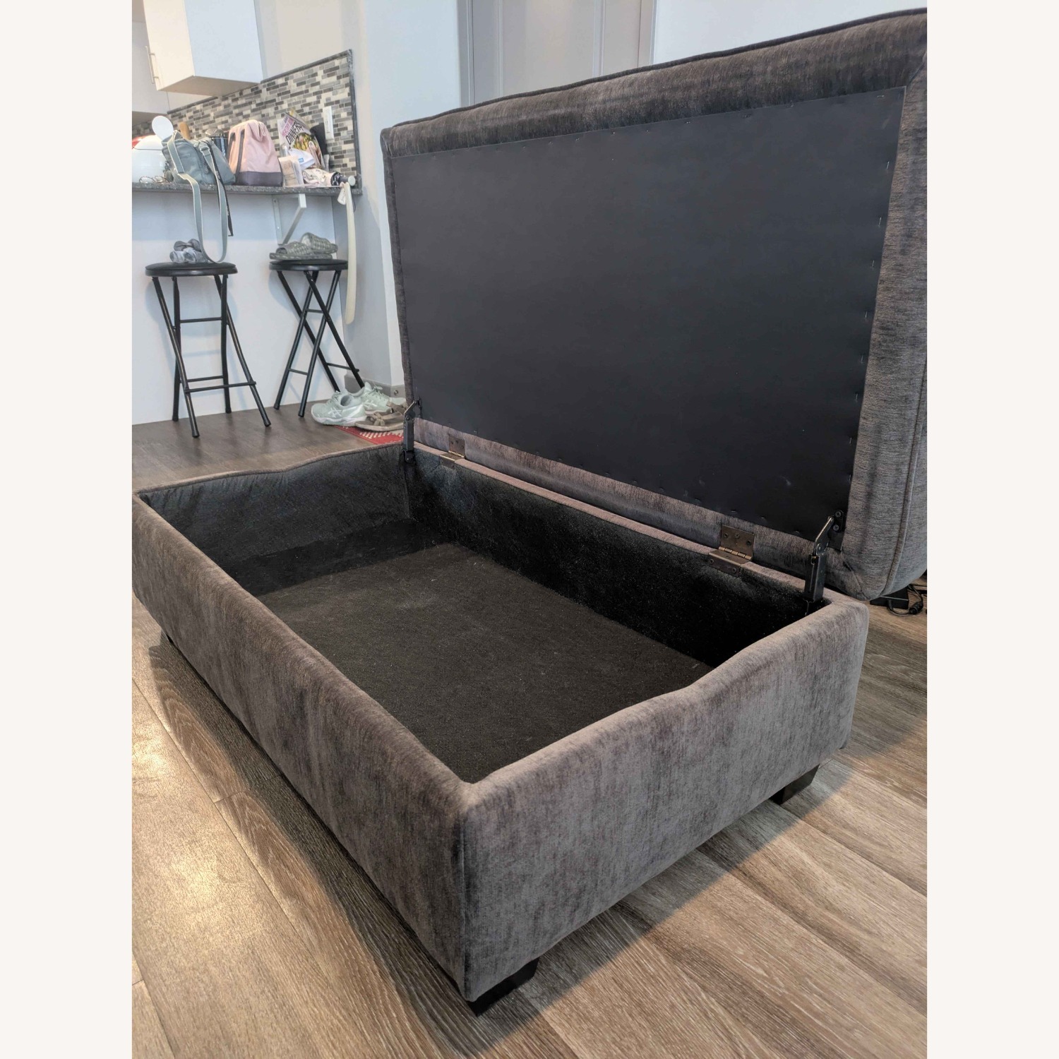 Dark Brown Fabric Chest - image-3