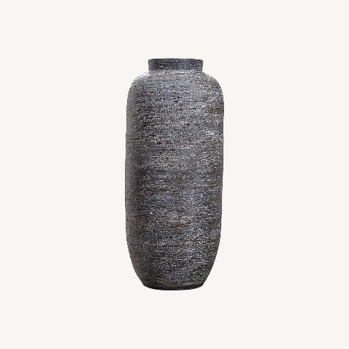 Used Crate & Barrel Timber Grey Floor Vase for sale on AptDeco