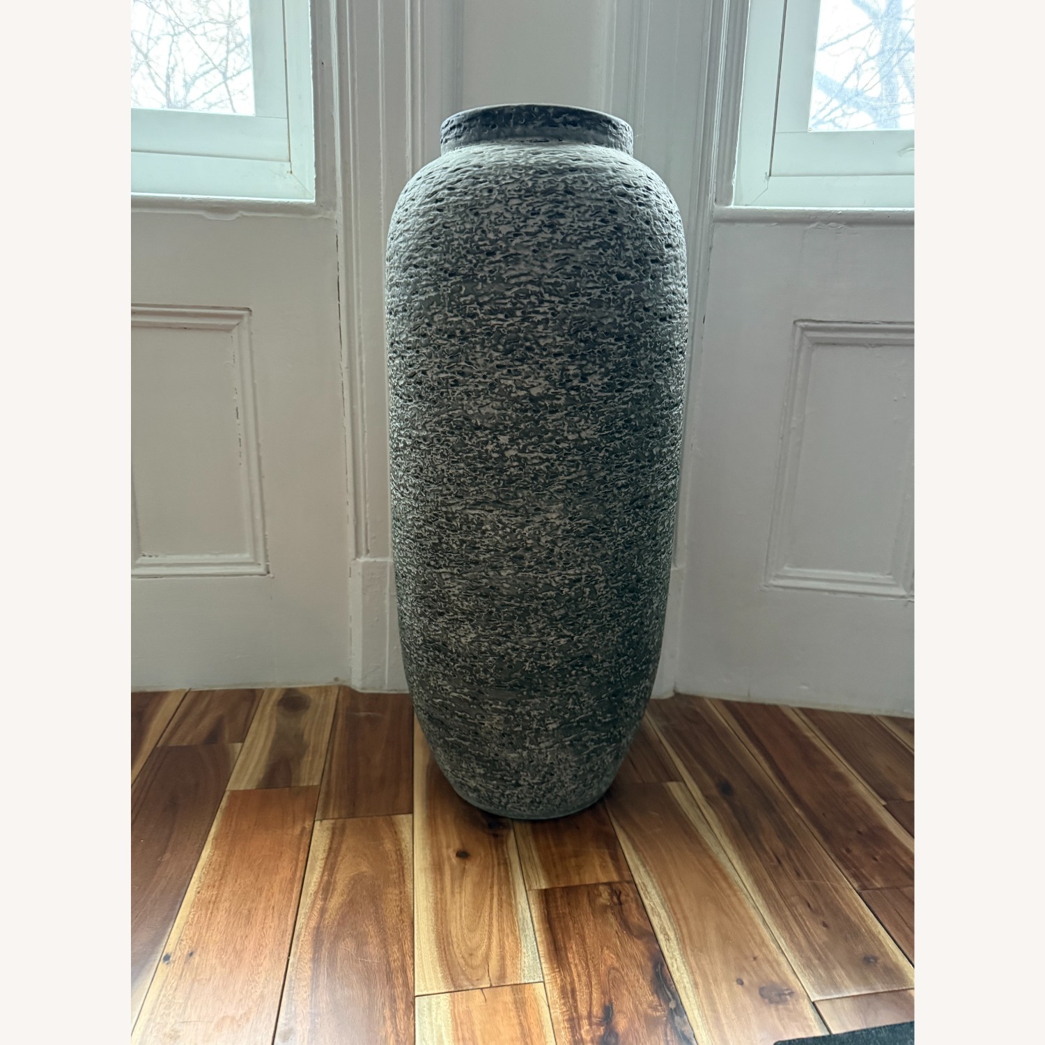 Crate & Barrel Timber Grey Floor Vase - image-2