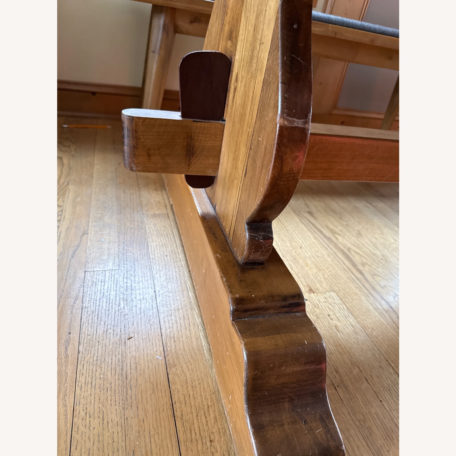 Dark Brown Wood Dining Set - image-6