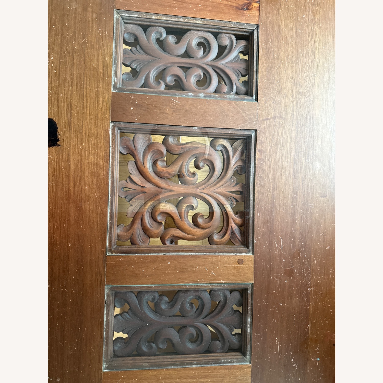 Dark Brown Wood Dining Set - image-8