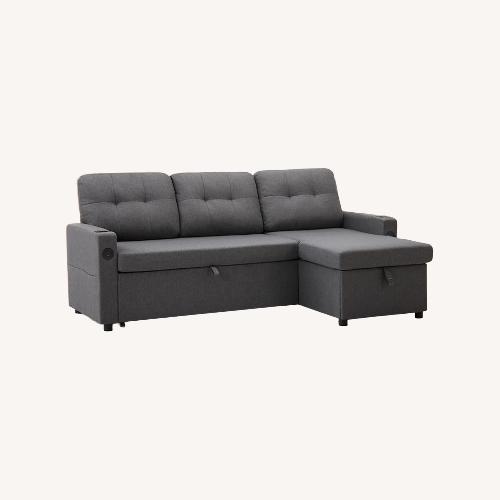 Used Dark Gray Fabric Sleeper Sofa for sale on AptDeco