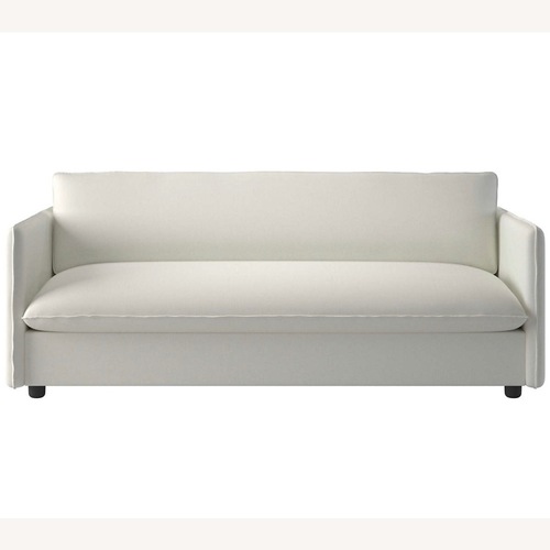 Used CB2 White Fabric Corroy Apartment Sofa for sale on AptDeco