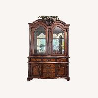 Vintage Dark Wood China Buffet