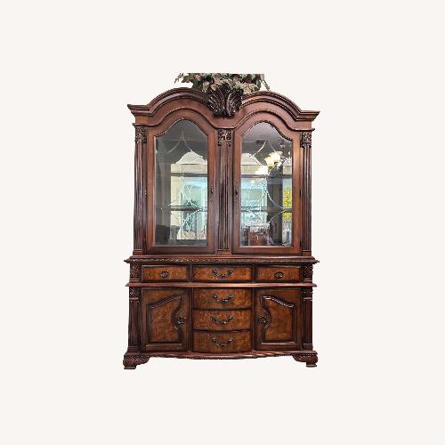 Used Vintage Dark Wood China Buffet for sale on AptDeco