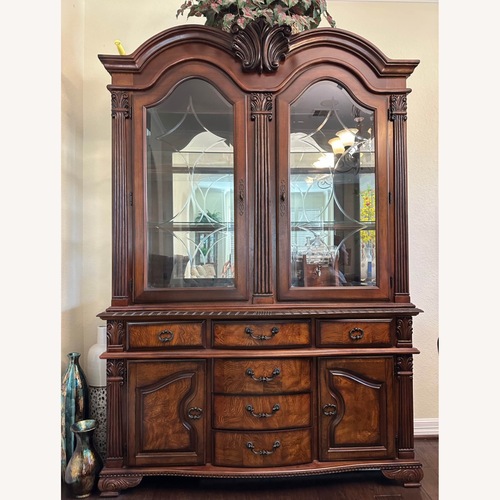 Used Vintage Dark Wood China Buffet for sale on AptDeco