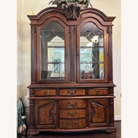 Vintage Dark Wood China Buffet