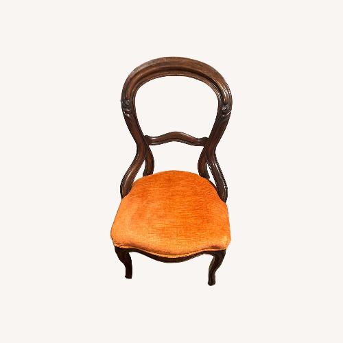 Used Set of 3 Vintage Victorian Balloon Back Chairs for sale on AptDeco