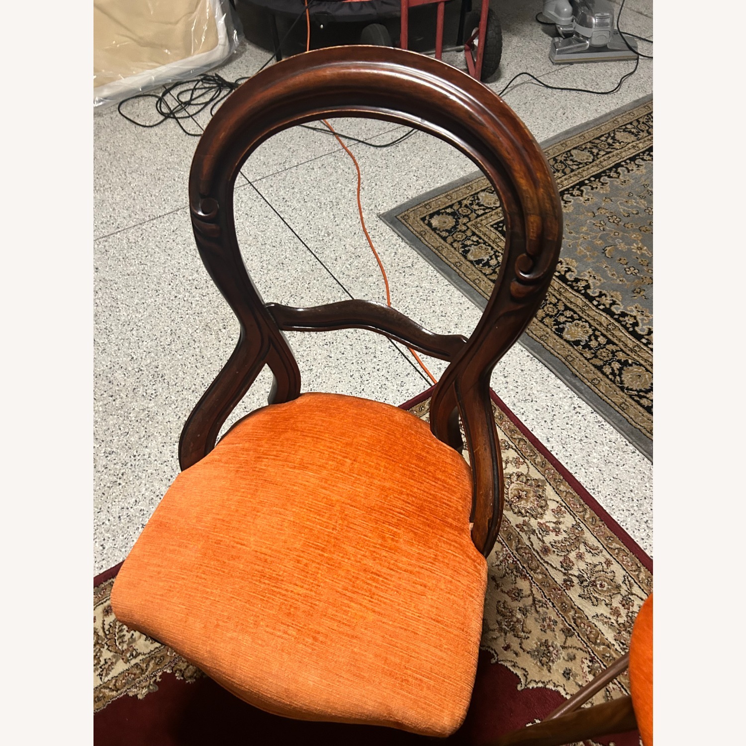 Set of 3 Vintage Victorian Balloon Back Chairs - image-3