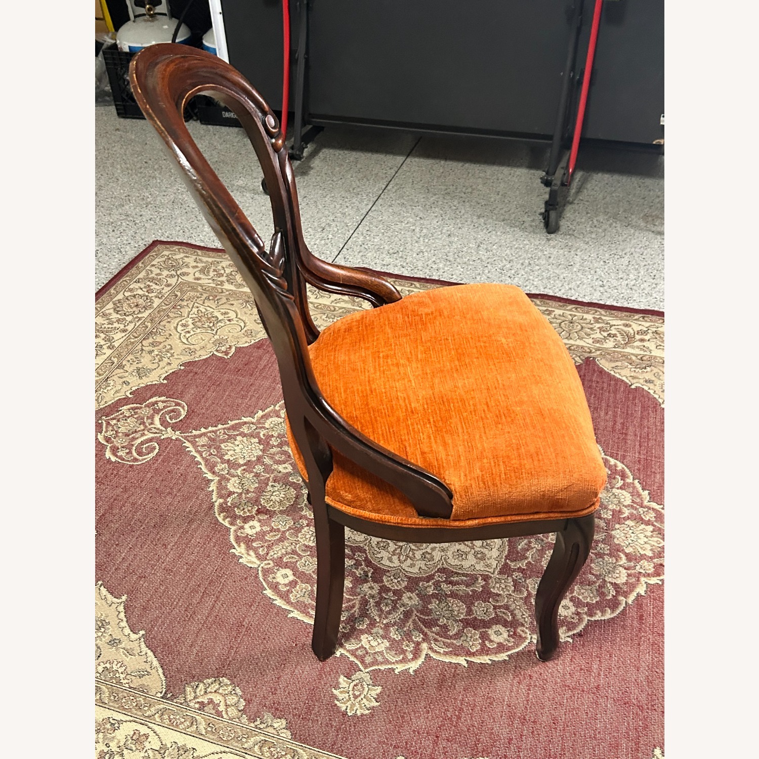 Set of 3 Vintage Victorian Balloon Back Chairs - image-5