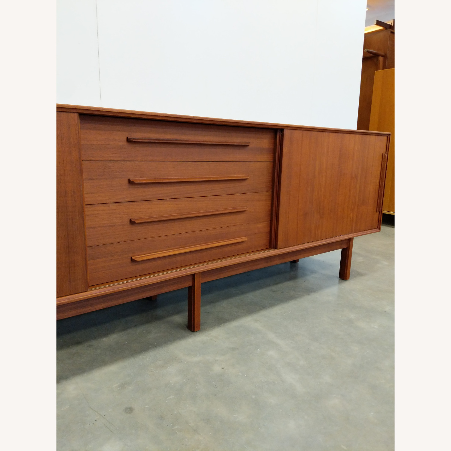 Vintage Mid Century Modern Teak Credenza - image-9