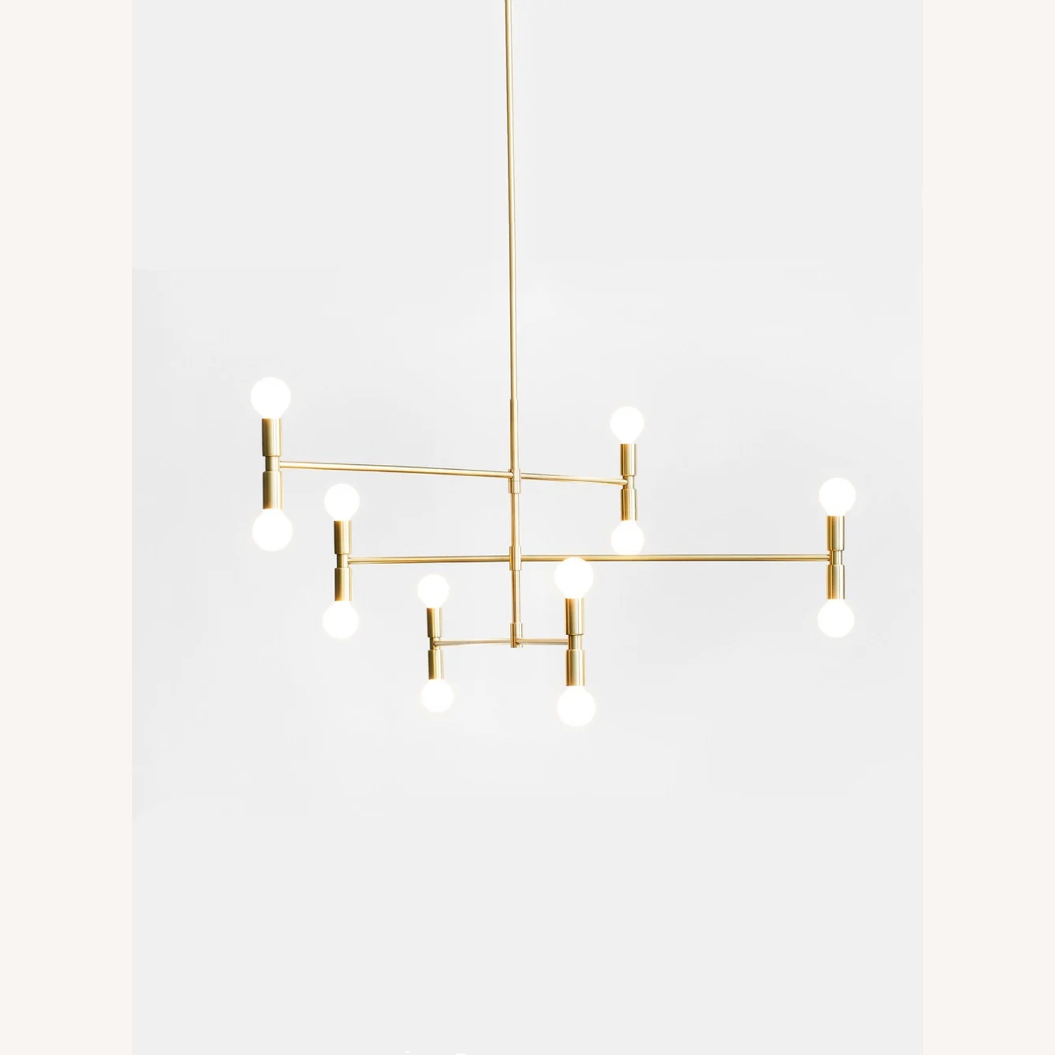 Lambert & Fils Atomium Brass Light Fixture - image-4