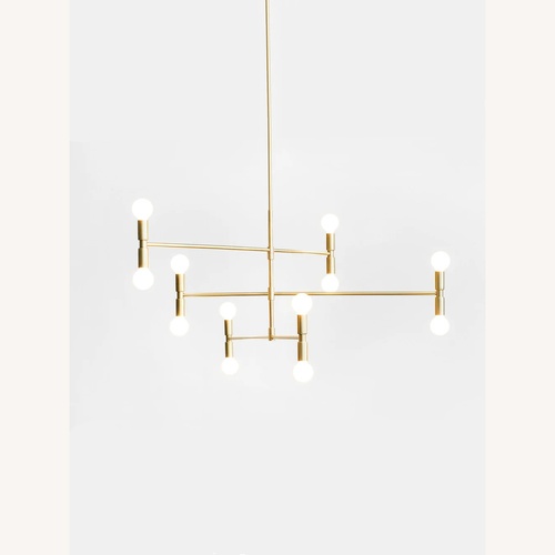 Used Lambert & Fils Atomium Brass Light Fixture for sale on AptDeco