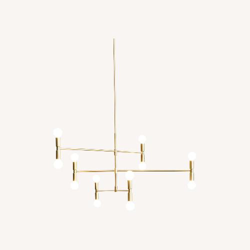 Used Lambert & Fils Atomium Brass Light Fixture for sale on AptDeco